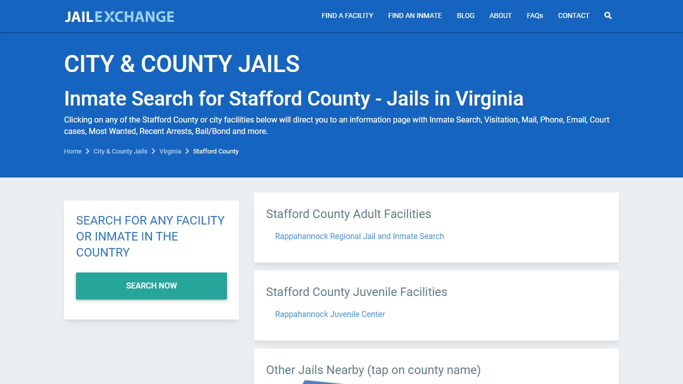 Stafford County Jail Inmates | Arrests | Mugshots | VA